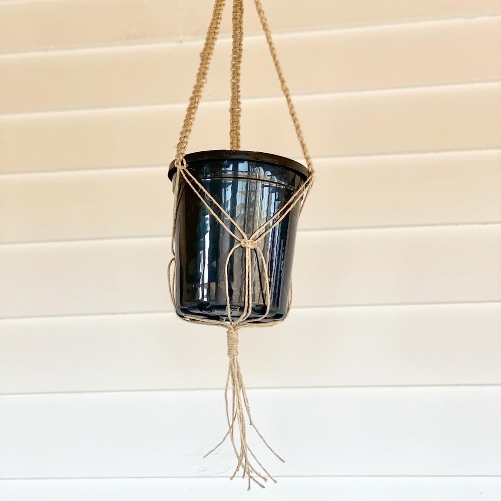 Handmade macrame plant hanger